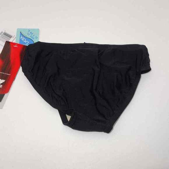 NEW TYR Male Competition Solid Racer Brief Swimsuit BLACK Size 26 - Picture 7 of 9